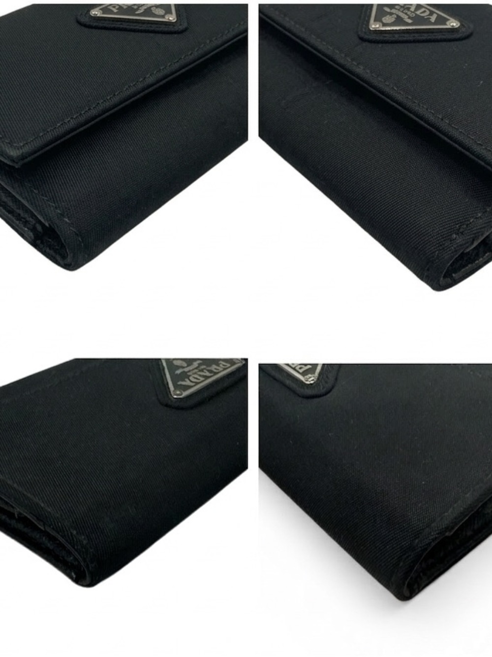 PRADA Vintage Black Tessuto Nylon 6-Key Holder Wallet - Made in Italy - Picture 7 of 8